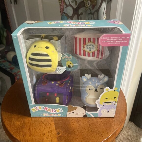 Squishmallows Micromallows Accessory Kit 4-Pack Plush - NIB - Picture 2 of 3